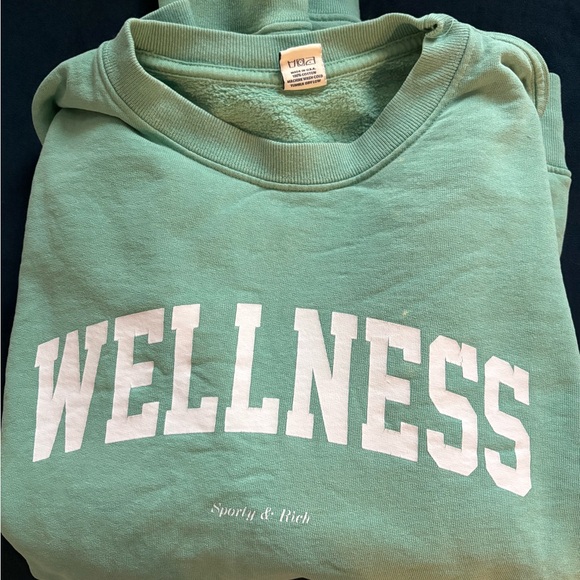 Sporty & Rich Tops - Sporty & Rich Mint Wellness Crewneck